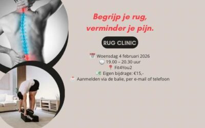 Rugclinic – Begrijp je rug, verminder je pijn!